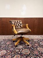 NIEUW! Klassiek Engels Chesterfield Bureaustoel, Ophalen of Verzenden