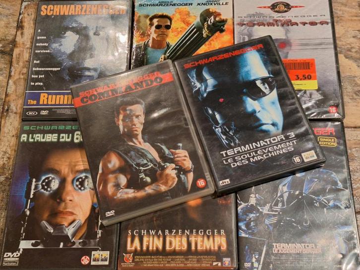 Arnold Schwarzenegger Dvd's - 1,00€ per stuk, Cd's en Dvd's, Dvd's | Actie, Gebruikt, Actiethriller, Vanaf 9 jaar, Ophalen of Verzenden