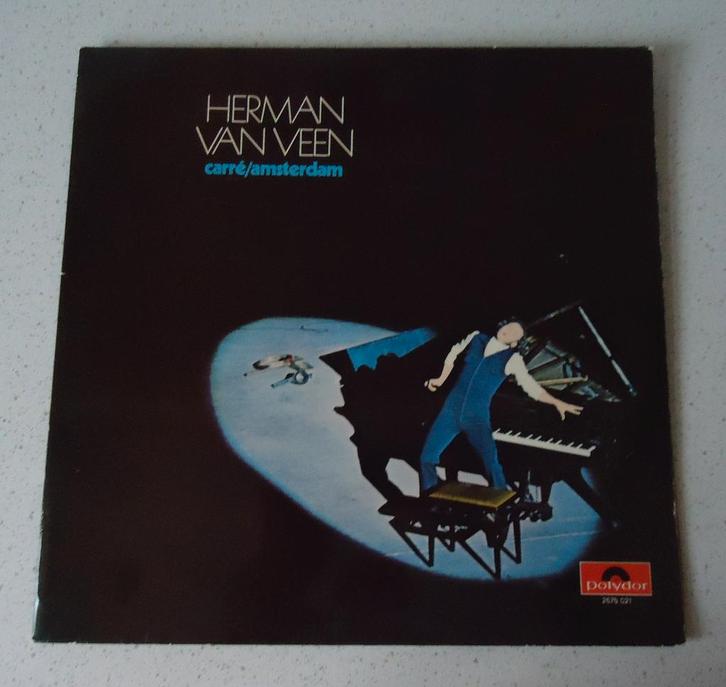 Dubbel LP van "Herman Van Veen" Carré Amsterdam anno 1971, Cd's en Dvd's, Vinyl | Nederlandstalig, Zo goed als nieuw, Streekmuziek