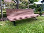 Tuinbank met gietijzeren poten, Tuin en Terras, Ophalen, Zo goed als nieuw, Hout