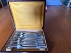 Vintage set van 12 verzilverde dessertvorken, Ophalen of Verzenden