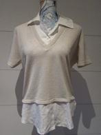 lichtbeige dames blouse - geen maat of merk, Enlèvement ou Envoi, Porté, Taille 34 (XS) ou plus petite, Beige