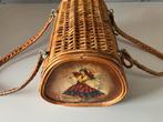 Gevlochten vintage handtasje uniek, Ophalen, Zo goed als nieuw, Handtas