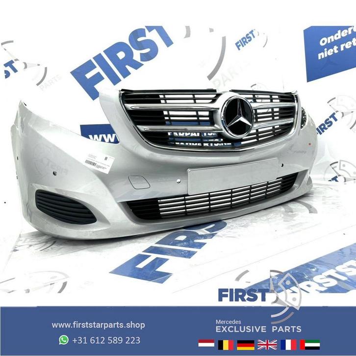 W447 BUMPER Mercedes V KLASSE / VITO VOORBUMPER COMPLEET ZWA, Auto-onderdelen, Carrosserie, Bumper, Mercedes-Benz, Voor, Gebruikt