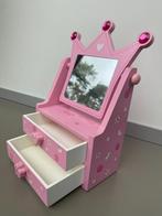 Juwelenkist / sierradendoosje roze kroon, Ophalen of Verzenden, Zo goed als nieuw