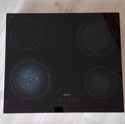 Beko vitrokeramische kookplaat, Elektronische apparatuur, Kookplaten, Gebruikt, Inbouw, Keramisch, 4 kookzones, Ophalen