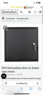 Brievenbusdeur met kader mat zwart NIEUW brievenbus, Ophalen, Nieuw, Wandbrievenbus, Inbouw
