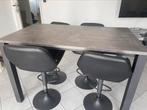 Hoge eettafel, Ophalen, Gebruikt, 50 tot 100 cm, Vijf personen of meer