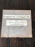 Landkaart trainingsgebied 1 Inf Brigade 1908 Duitland, Ophalen of Verzenden, Landmacht, Overige typen