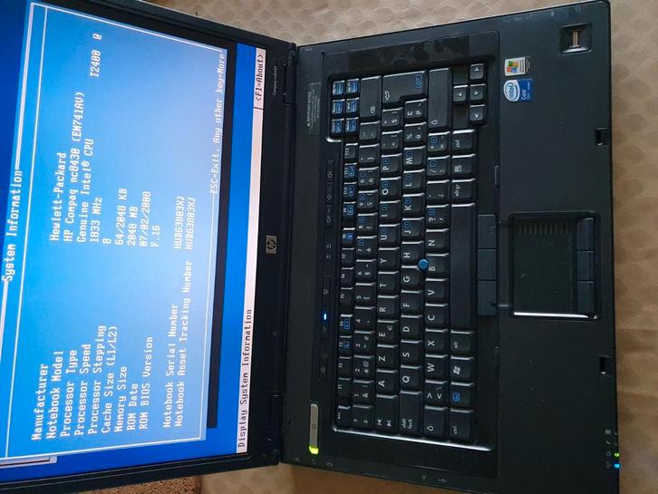 hp compaq nc8430  met firewire, Computers en Software, Windows Laptops, Gebruikt, Ophalen of Verzenden