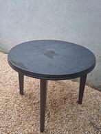 tuintafel, Tuin en Terras, Tuintafels, Ophalen, Gebruikt, Rond, Plastic