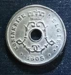 5 cent 1905 VL (kruisje) - Leopold II, Verzenden, Losse munt