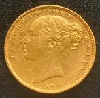 Gouden 1 Sovereign Shield 1860 (50) UK, Postzegels en Munten, Munten | Europa | Niet-Euromunten, Goud, Ophalen of Verzenden, Losse munt