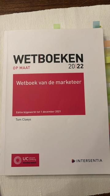 Tom Claeys - Wetboek van de marketeer - UCLL 2022, Enlèvement ou Envoi, Tom Claeys