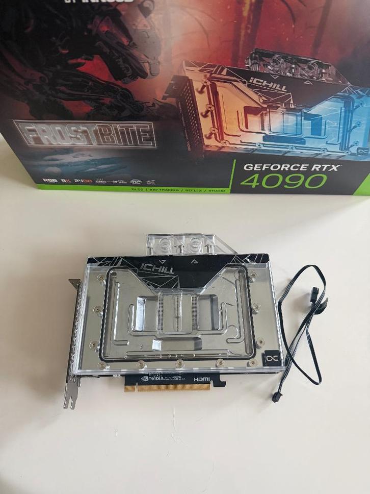 RTX 4090 IChill Frostbite 24GB Videokaart met garantie, Computers en Software, Videokaarten, Zo goed als nieuw, Nvidia, PCI-Express 4.0