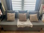 Canapé-lit gris avec 3 coussins gris, Maison & Meubles, Comme neuf, Enlèvement, Gris