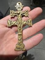 Croix Caravaca En Bronze du 18 Siècle", Enlèvement ou Envoi