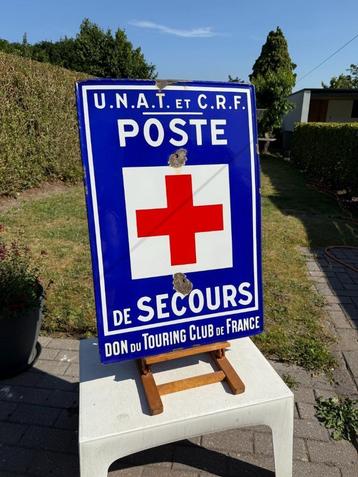 Poste de Secours hulppost emaille reclamebord verkeersbord beschikbaar voor biedingen