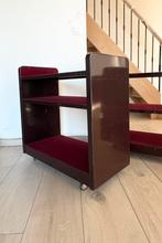 Vintage mobiele boekenkast, Antiek en Kunst, Ophalen