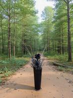 Grand vase en verre noir avec décoration neuf, Maison & Meubles, Accessoires pour la Maison | Vases, Neuf, Enlèvement ou Envoi