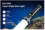 XTAR D26 Duiklamp 2800 Lumen nieuw 159,95€ - Ecocheques, Watersport en Boten, Ophalen of Verzenden, Nieuw, Duiklamp