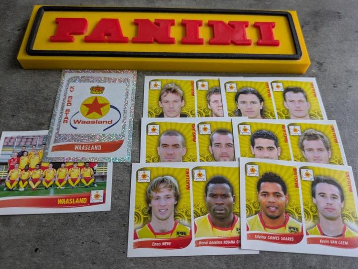 Panini football 2009 voetbal 8x WAASLAND stickers 2009, Hobby en Vrije tijd, Stickers en Plaatjes, Nieuw, Verzenden