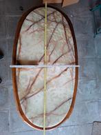 table basse vintage avec plateau en marbre, Maison & Meubles, 100 à 150 cm, Moins de 50 cm, Klassiek, Enlèvement