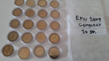 Collectie 2 euromunten 2009 - 10 jaar EMU - UNC beschikbaar voor biedingen