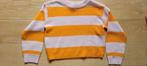 Trui met roze-oranje strepen - H&M - maat 8-10 jaar (134/140, Gebruikt, Meisje, Trui of Vest, H&M