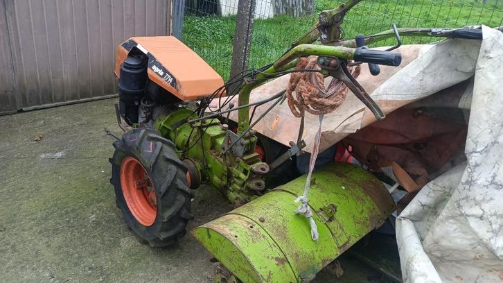 Agria motorculteur 7714 diesel, bakfrees. opmaak, lombardini, Doe-het-zelf en Bouw, Gereedschap | Freesmachines, Gebruikt, Tuinfrees