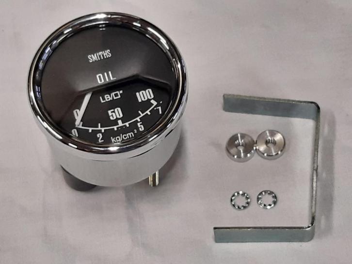 oliedrukmeter - Smiths - 52 mm - Klassieke Mini, Auto-onderdelen, Dashboard en Schakelaars, Mini, Oldtimer onderdelen, Rover, Universele onderdelen