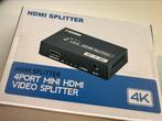 HDMI-splitter 1-in-4 gelijktijdige uitgangen, Ophalen of Verzenden, Nieuw