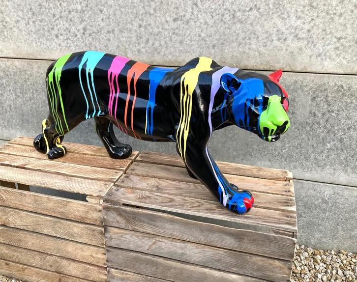 Panter beeld L80cm x H35cm, Verzamelen, Beelden en Beeldjes, Nieuw, Dier, Ophalen