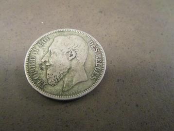 Belgische munt - Leopold II - 2 Francs - 1867 beschikbaar voor biedingen