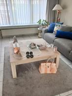Houten salontafel 1 m x 1 m, Huis en Inrichting, Ophalen, Gebruikt