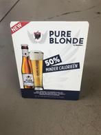 Tafel reklame bord Jupiler Pure Blonde, Verzamelen, Ophalen of Verzenden, Nieuw, Reclamebord, Plaat of Schild, Jupiler