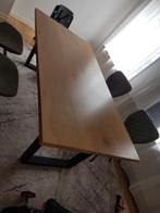 Industriële Eettafel en salon tafel, Huis en Inrichting, Ophalen, Zo goed als nieuw