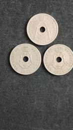 setje 25 Centimes - Leopold II Franse 1908-1913, Postzegels en Munten, Munten | België, Ophalen of Verzenden, Setje