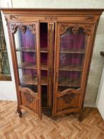 Armoire en chêne à gravure et vitres, 50 tot 100 cm, 25 tot 50 cm, 150 tot 200 cm, Eikenhout