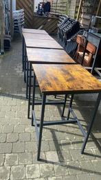 5 tables réglables en hauteur, Jardin & Terrasse, Tables de jardin, Utilisé, Enlèvement ou Envoi, Carré, Métal