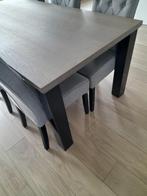 Eettafel + 6 stoelen, Huis en Inrichting, Ophalen, Gebruikt, Eikenhout, Vijf personen of meer