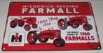 TRACTOR : METALEN BORD McCORMICK - DEERING - FARMALL, Verzenden, Nieuw, Reclamebord