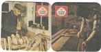 bierviltje 2st Cristal Alken klompenmaker, Verzamelen, Verzenden