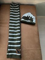 Sjaal en Muts groen kind (afbeelding dino), Ophalen, Gebruikt, 104 of kleiner, Jongen