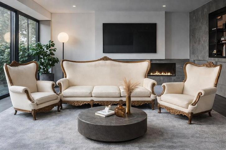 Fauteuil LOUIS XV in topconditie, Huis en Inrichting, Stoffering | Vloerbedekking