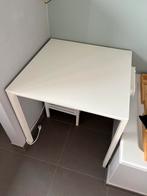 Wit tafeltje Ikea, Huis en Inrichting, Ophalen, Gebruikt, 50 tot 100 cm, Vierkant
