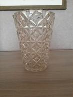 Vintage bloemenvaas, Huis en Inrichting, Woonaccessoires | Vazen, Ophalen, Gebruikt, Wit, Glas