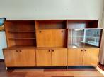meuble vintage en teck bibliotheque, bar, vitrine, Maison & Meubles, 25 à 50 cm, Vintage, Teck, 150 à 200 cm