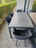 Tuintafel en 4 tuinstoelen merk Hartman, Tuin en Terras, Ophalen