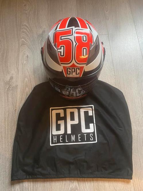 GPC Helm Marco Simoncelli, Motos, Vêtements | Casques de moto, Femmes, Hommes, Casque jet, M, Autres marques, Neuf, avec ticket